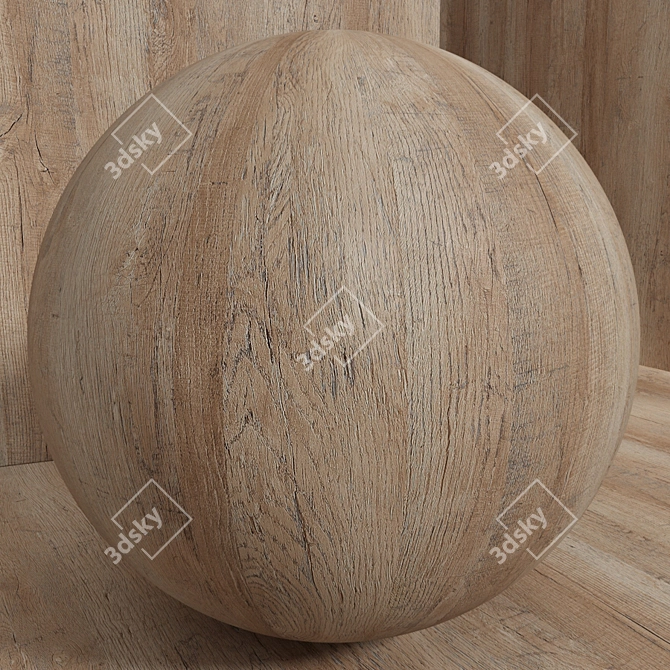 Seamless Oak Wood Set - 120 Pieces 3D model image 4