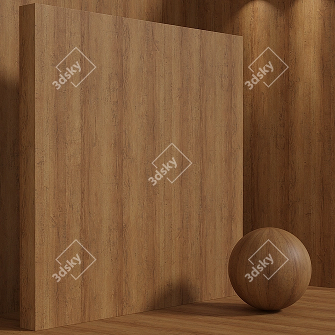 Seamless Oak Wood Set - 120 Pieces 3D model image 6