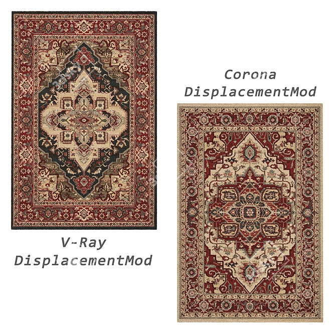 Versatile 3D Rug Set: V-Ray, Corona, and More 3D model image 4