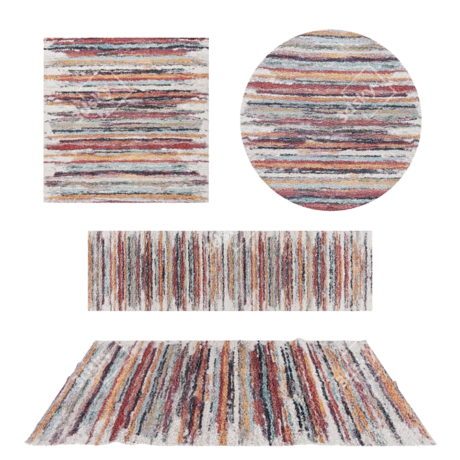 Versatile 3D Rugs Set - High Quality & Variety 3D model image 1