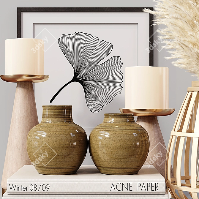 Elegant Decor Set 064: High Quality, Detailed Design 3D model image 3