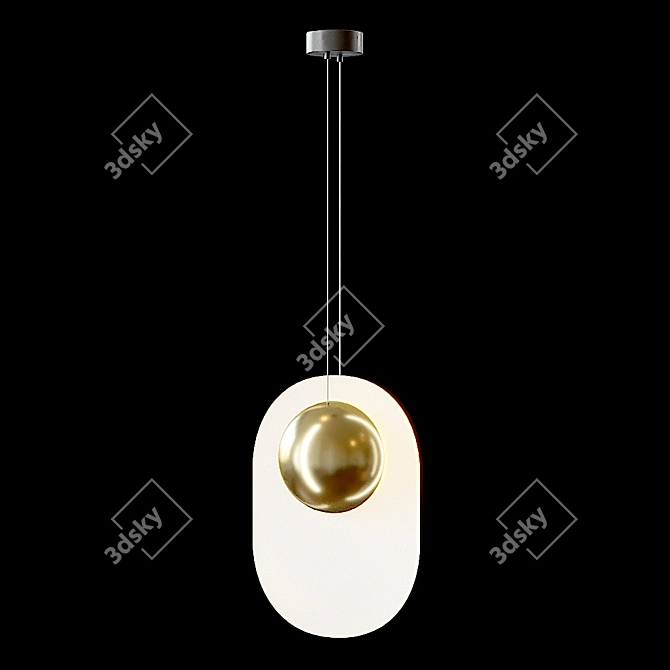 Elegant Pendant Lamp - Lampatron Jael 3D model image 3