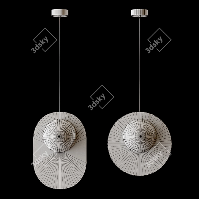 Elegant Pendant Lamp - Lampatron Jael 3D model image 4