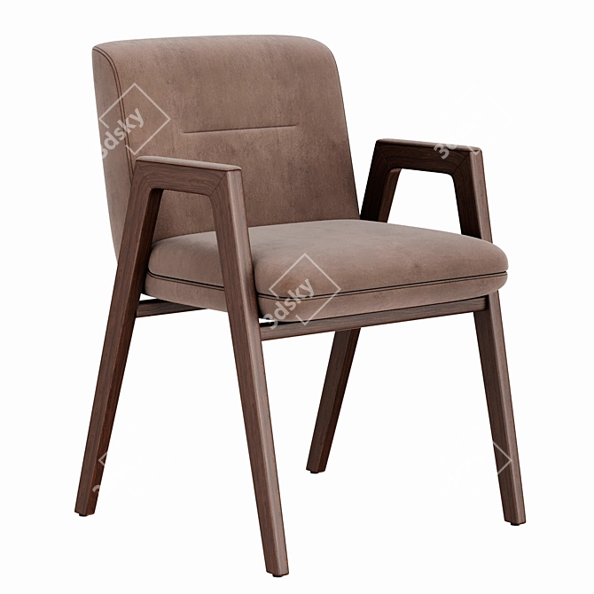 Modern Minotti Lance Chairs 3D model image 4