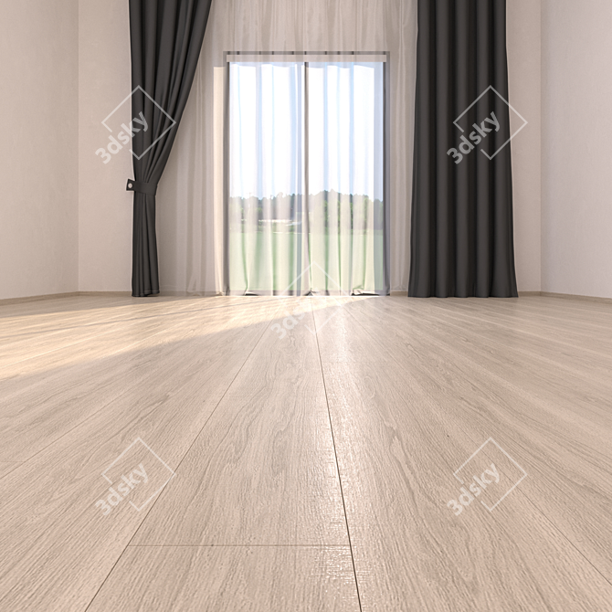 PERLA Parquet Floor: Premium Quality & Stunning HD Textures 3D model image 2