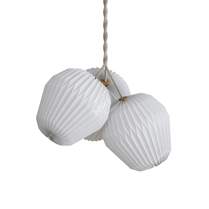 Elegant Bouquet Pendant Light 3D model image 2