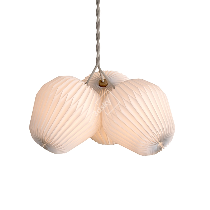 Elegant Bouquet Pendant Light 3D model image 5