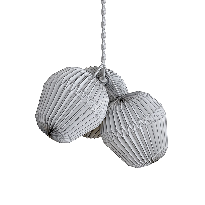 Elegant Bouquet Pendant Light 3D model image 6