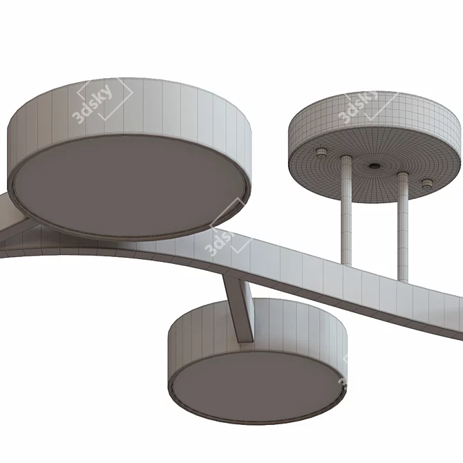 Curvitek LED Ceiling Chandelier 3D model image 3