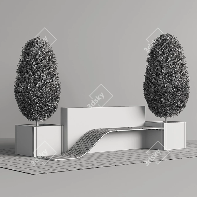 Modern Urban Furniture 2015 3D model image 4