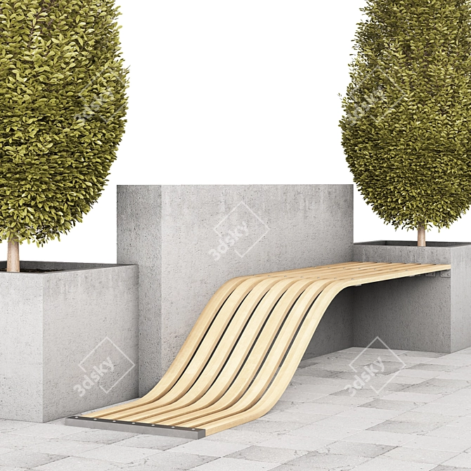 Modern Urban Furniture 2015 3D model image 6