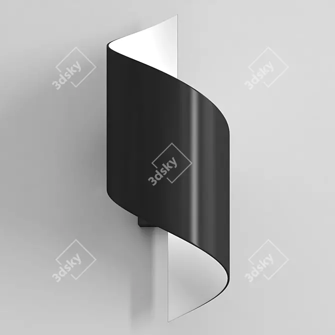 Elegant Odeon Light: Soft, Curved, LED 3D model image 2