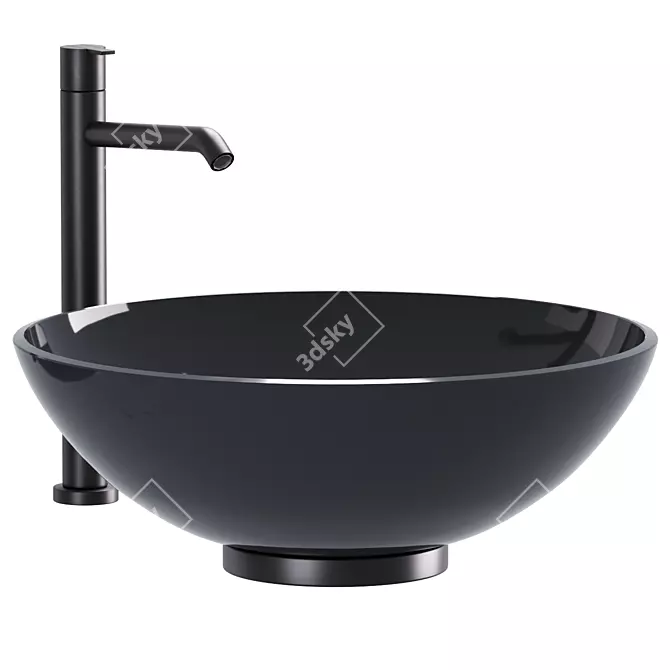 Elegant Sink Set: ROMA & MILANO 3D model image 2