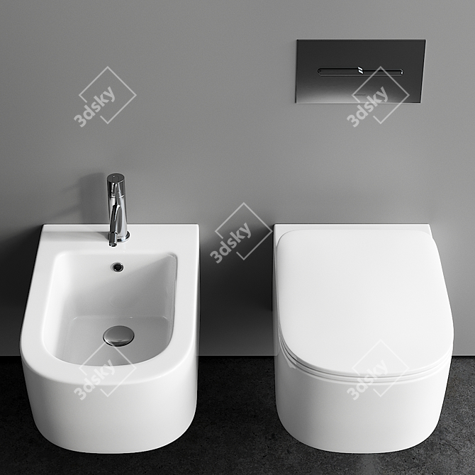 Antonio Lupi Komodo Wall-Hung WC 3D model image 8