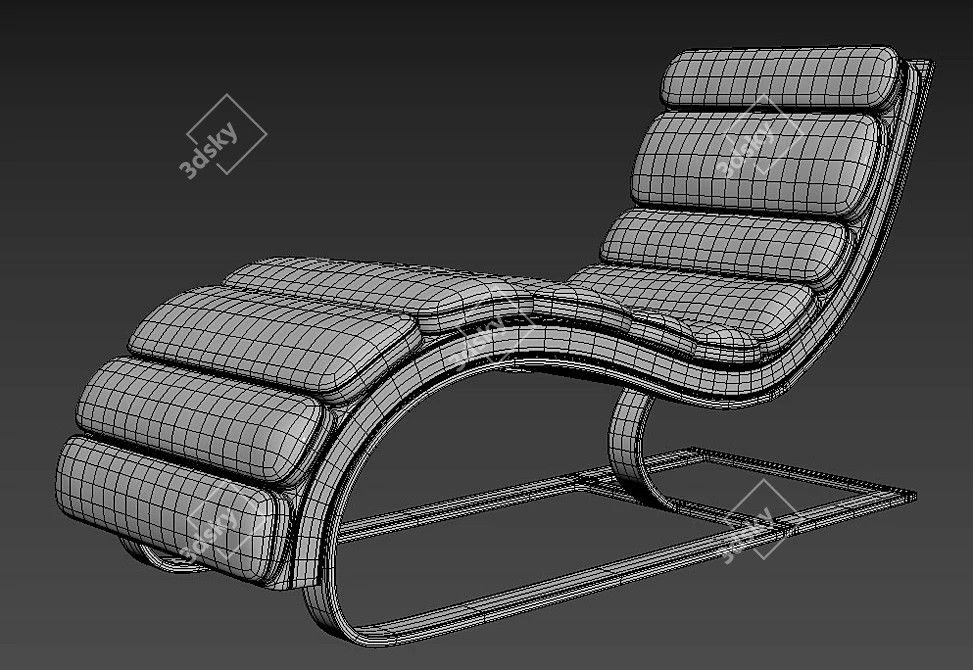 Modern Design Sun Lounger 3D model image 4