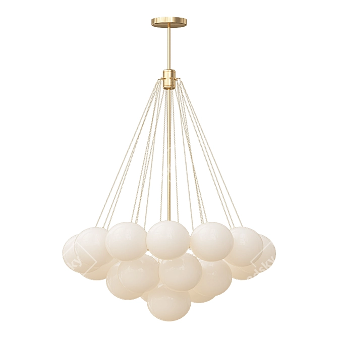 Elegant Vetto Chandelier by Romatti 3D model image 1