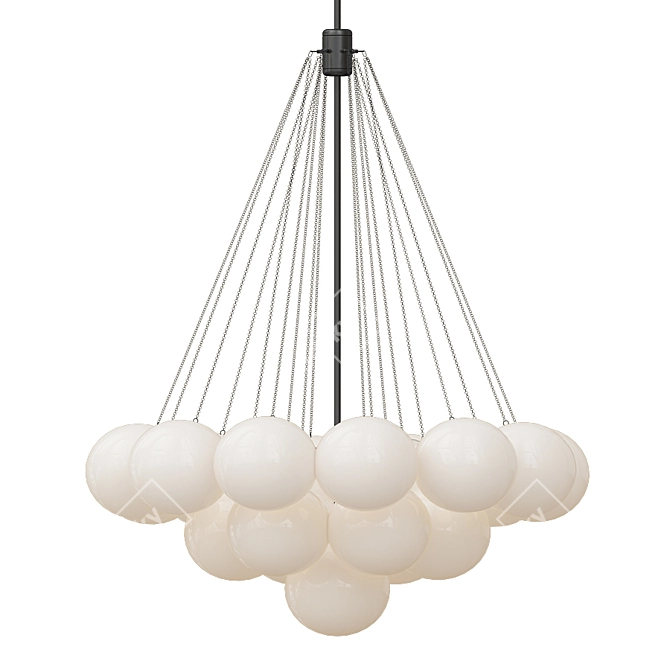 Elegant Vetto Chandelier by Romatti 3D model image 3