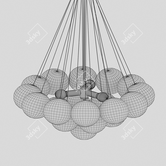 Elegant Vetto Chandelier by Romatti 3D model image 5