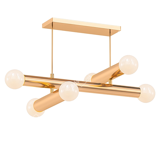 Elegant Emerson Chandelier: Sparkling Illumination 3D model image 1