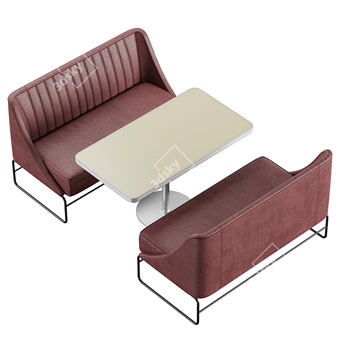 Convertible Sofa Coffee Table 3D model image 4