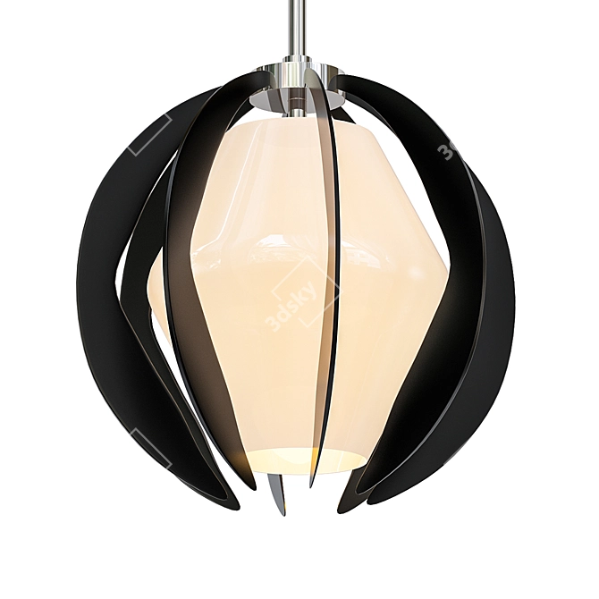 Crisp Glow: Puzol Pendant Light 3D model image 1