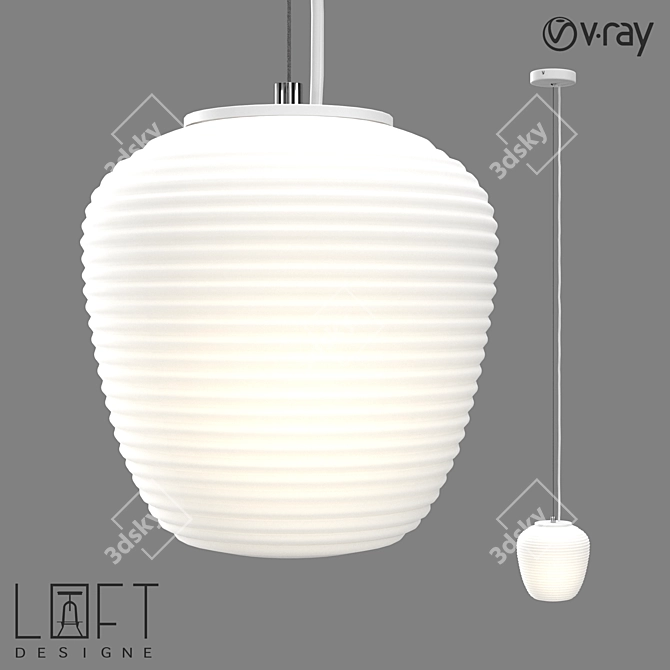 Industrial Pendant Light in LoftDesign: Model 7984 3D model image 1