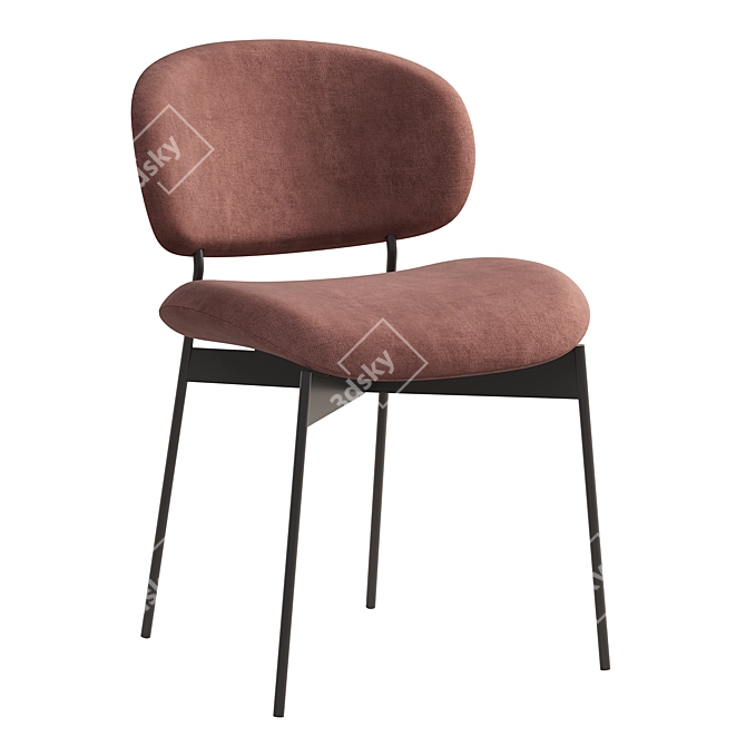 Sleek Modern Luz Chair 3D model image 1