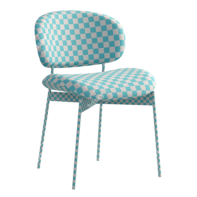 Sleek Modern Luz Chair 3D model image 4