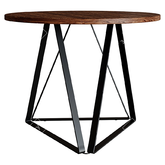 Vogo Dining Table: 100x100x76 cm 3D model image 1