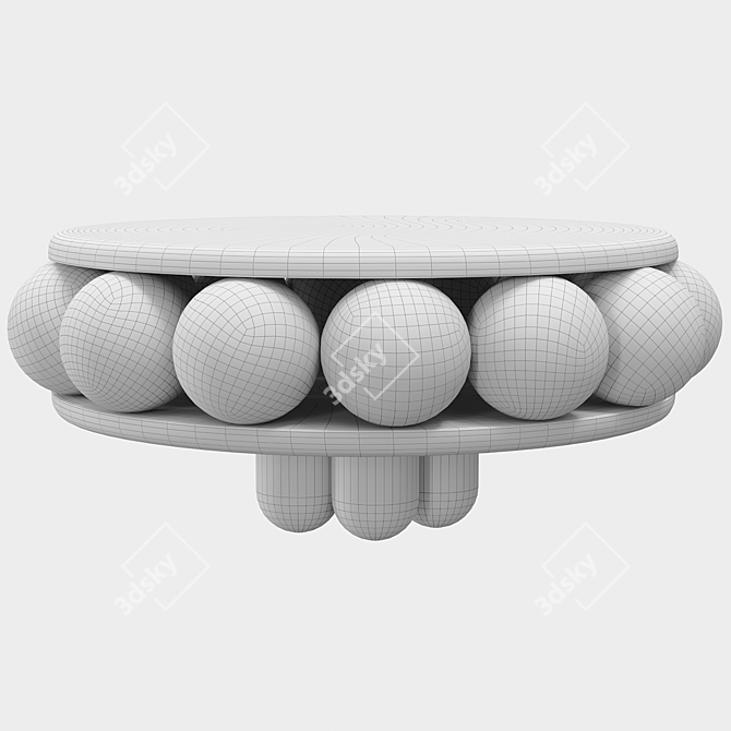 Designer Macaroon Coffee Table 3D model image 6