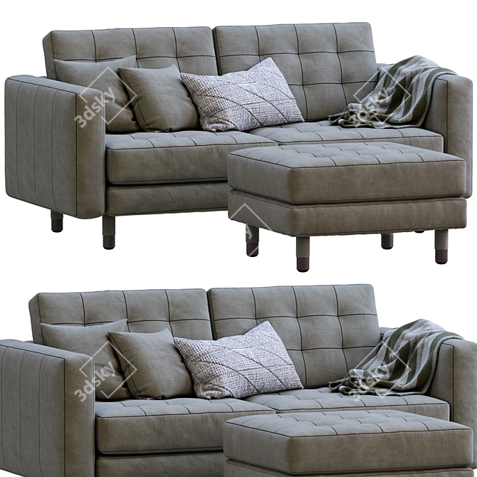 Elegant Landskrona Sofa: Ikea 3D model image 1