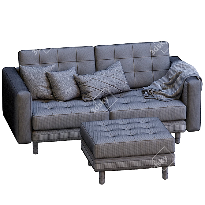 Elegant Landskrona Sofa: Ikea 3D model image 4