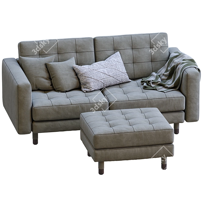 Elegant Landskrona Sofa: Ikea 3D model image 5