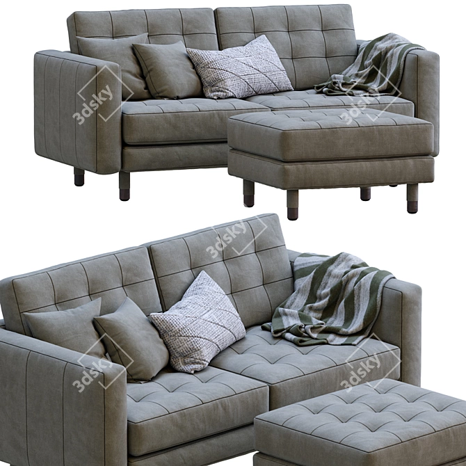 Elegant Landskrona Sofa: Ikea 3D model image 6