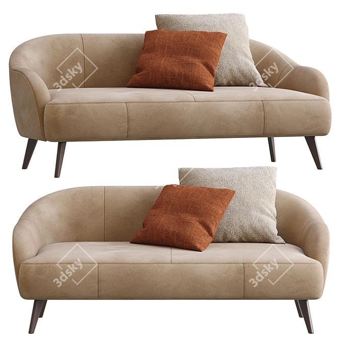 Stylish Paloma Sofa by LaForma 3D model image 1