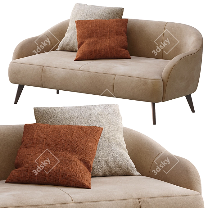 Stylish Paloma Sofa by LaForma 3D model image 2