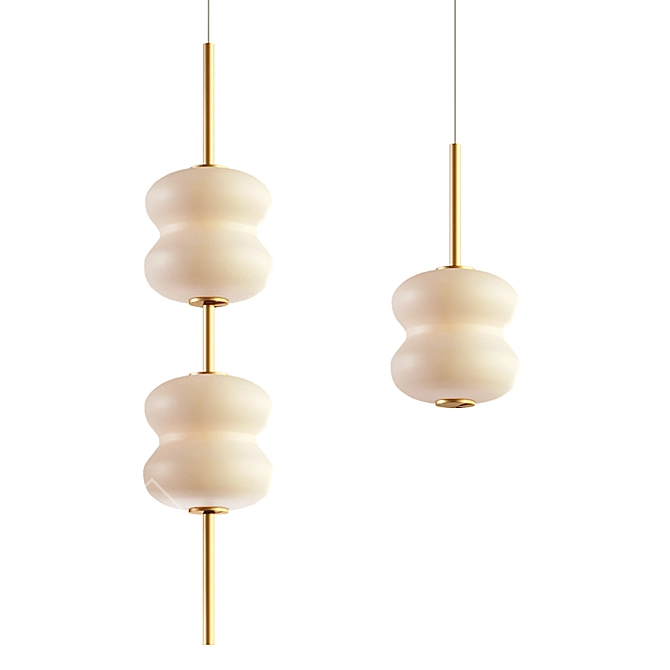 Elegant ALDA Pendant Lamp 3D model image 1