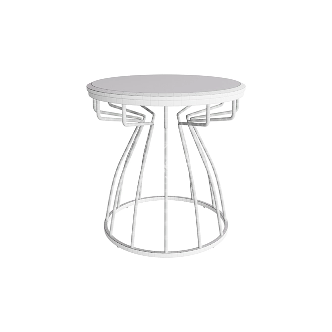 Round Marble Coffee Table 3D model image 2