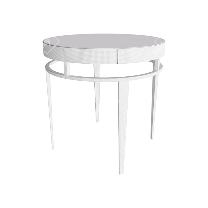 Futuro Silver Coffee Table 3D model image 2