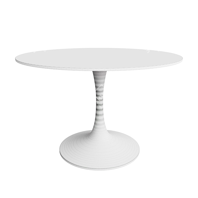 Elegant Marble Glass Dining Table 3D model image 2