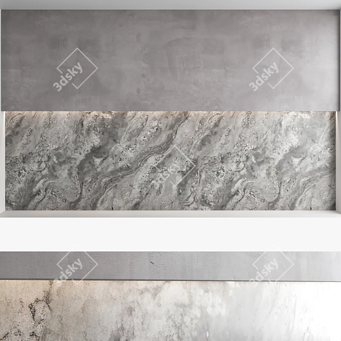 Decorative Wall Panel Set 3D model image 2