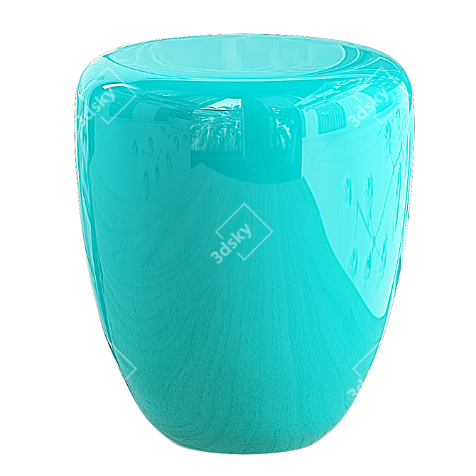 Modern Dot Table Stool 3D model image 3