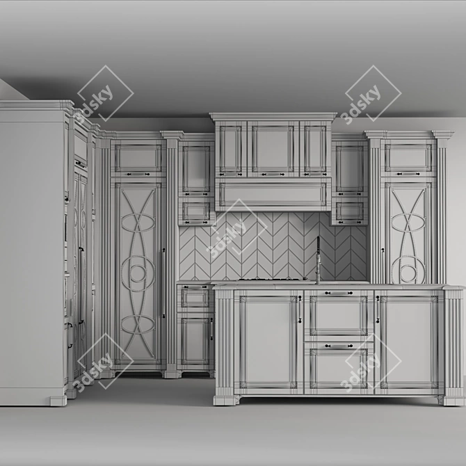 Vintage Kitchen Collection 3D model image 2