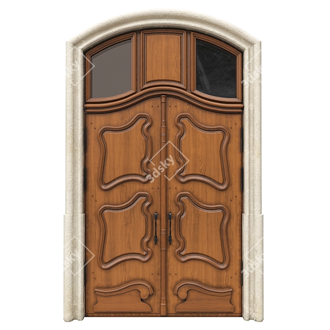 Classic Max 3D Door: 1800mm H-3350mm 3D model image 1