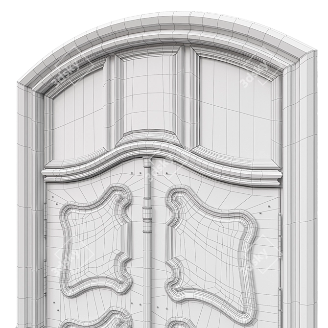 Classic Max 3D Door: 1800mm H-3350mm 3D model image 7