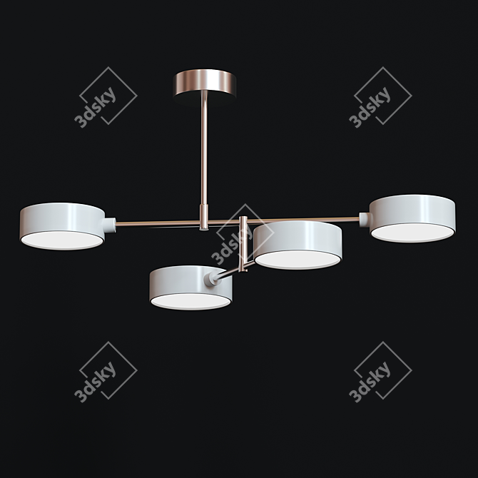 Modern Italian Ceiling Chandelier 3D model image 1