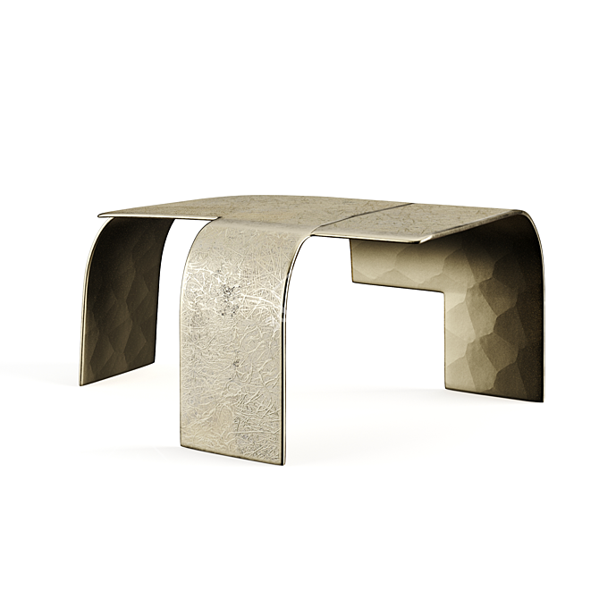 Elegant Brass Coffee Table by Vincenzo De Cotiis 3D model image 2