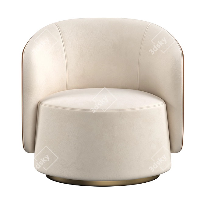 Luxurious Fendi Casa Anabelle Armchair 3D model image 2