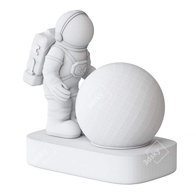  Stellar Glow Astronaut Lamp 3D model image 3