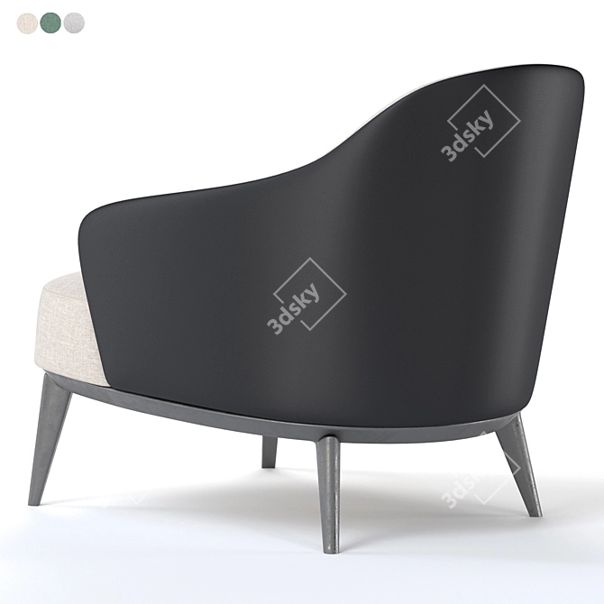 Luxury Leslie Armchairs - Elegant Minotti Design 3D model image 11